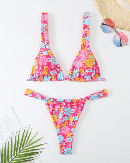 Women's Printed Multi-color Bikini Swimsuit