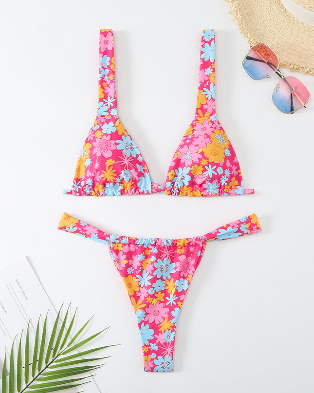 Women's Printed Multi-color Bikini Swimsuit