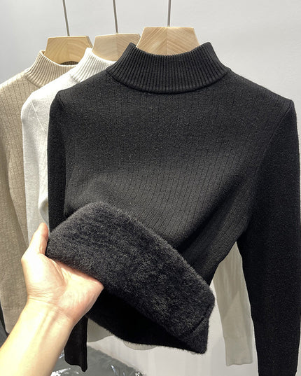 Single-layer Fleece-lined Inner Wear Thermal Base Knitwear