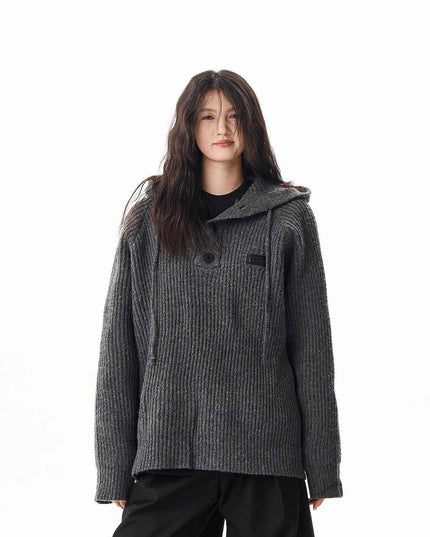 Loose Hooded Sweatshirt Coat Women's Sweater