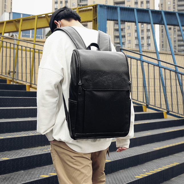 New Korean Version Of Soft Outdoor Backpack Student School Bag Leisure Bag British Computer Soft