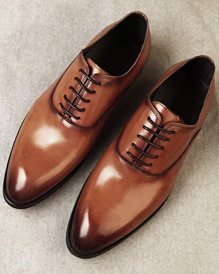 Handmade Oxford Shoes Men's Large Size Groom Wedding Shoes
