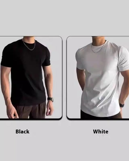 Sports Fitness Clothes Closed Short-sleeved T-shirt Men