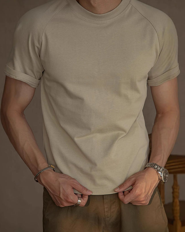 American Retro 300g Heavy Round Neck Dry T-shirt