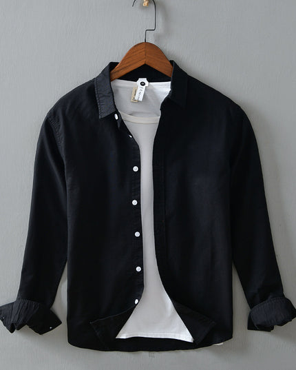 Men's Casual Minimalist Long Sleeve Shirt