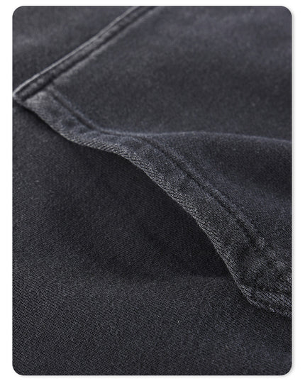 Washed Gradient Worn Hooded Sweater For Men