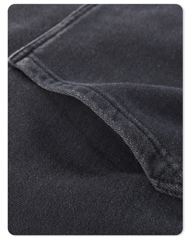Washed Gradient Worn Hooded Sweater For Men
