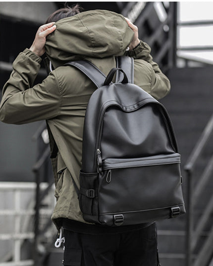 Men's backpack pvc large capacity usb waterproof backpack