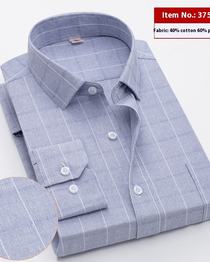 Shirt Men's Long Sleeve Spring And Autumn Middle-aged Loose Casual Men's Shirt