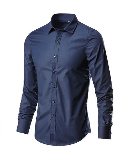 Simple Trendy Long-sleeve Slim Shirt