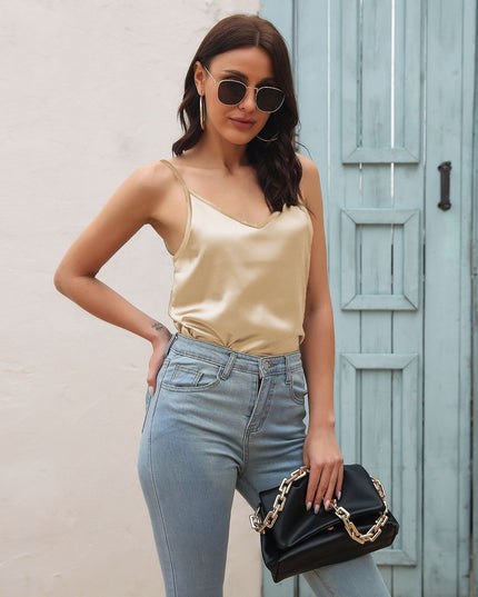 Women's Elegant Satin Tank Top