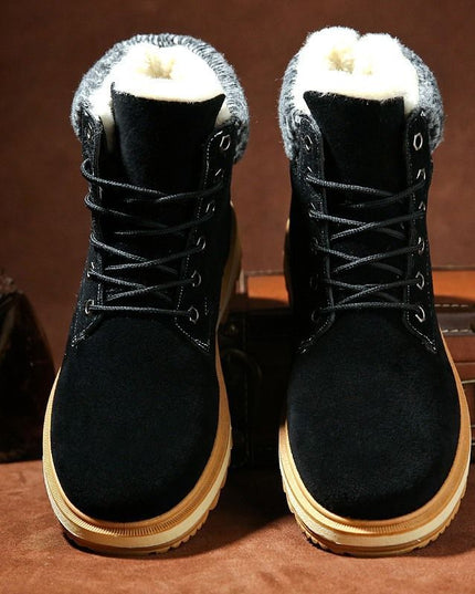Men's Waterproof Padded High Top Martin Boots