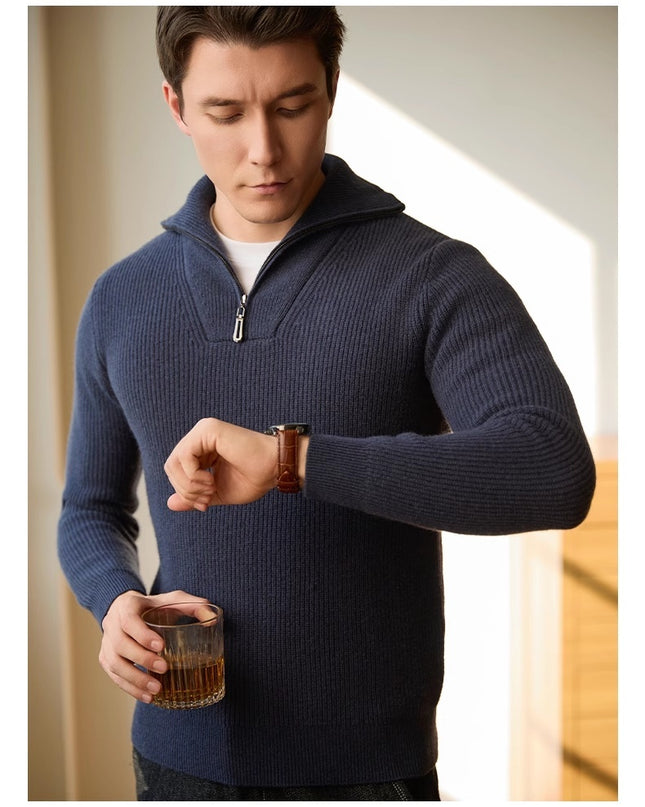 Leisure Pullover Warm Men's Texture Sweater