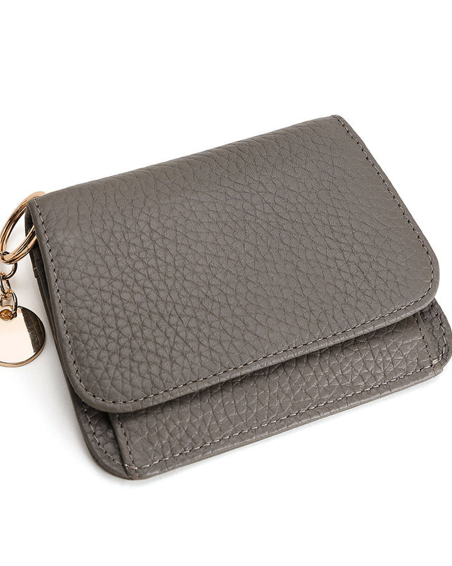 Fashion Cowhide Small Cute Zipper Coin Purse