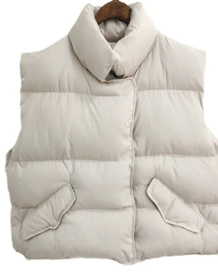 Women's Korean Style Lazy Style All-match Down Cotton Bread Coat Vest
