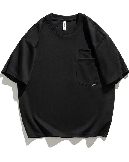 Simple Short-sleeved T-shirt Men's Loose Multi-pocket