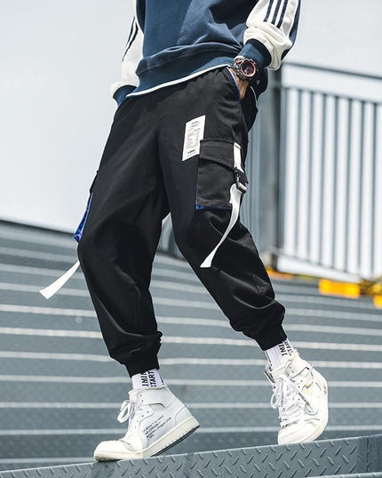 Men's straight-leg cropped trousers