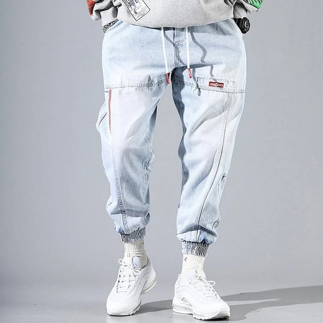 Summer light blue jeans