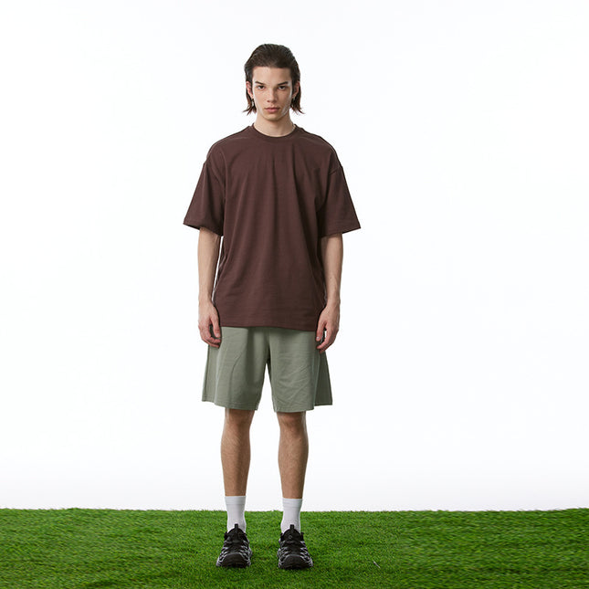 Quick-drying Breathable Round Neck Solid Color Basic Te Outdoor Loose Short-sleeved T-shirt