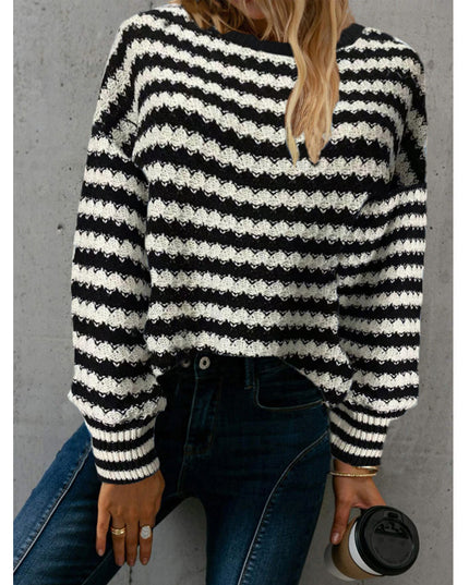 New Wish Loose Round Neck Pullover Knitted Sweater