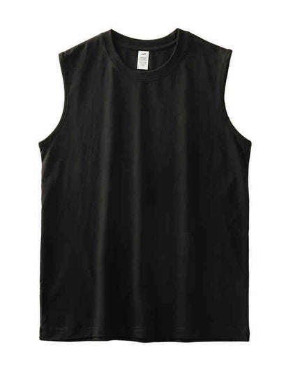 Fitness Waistcoat Solid Color Sleeveless T-shirt For Men