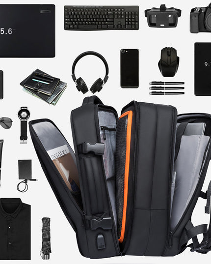 Foldable Large Capacity Business Backpack Men's Travel Bag Waterproof Backpack