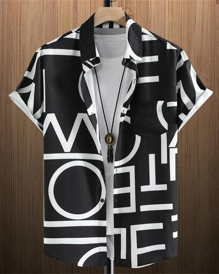 Men's 3D Digital Stitching Printing Shirt