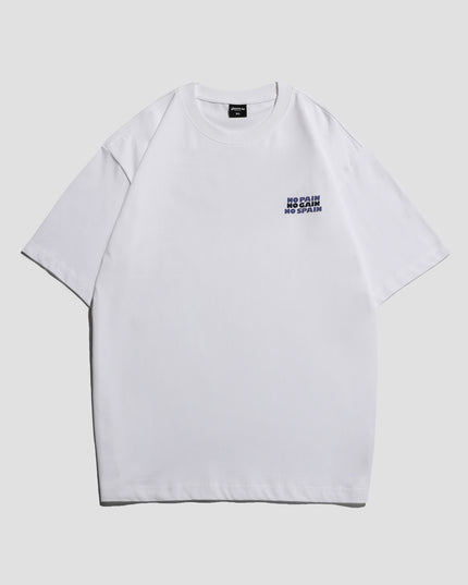 Summer Simplicity Cotton Letter Print Short-sleeve T-shirt Men