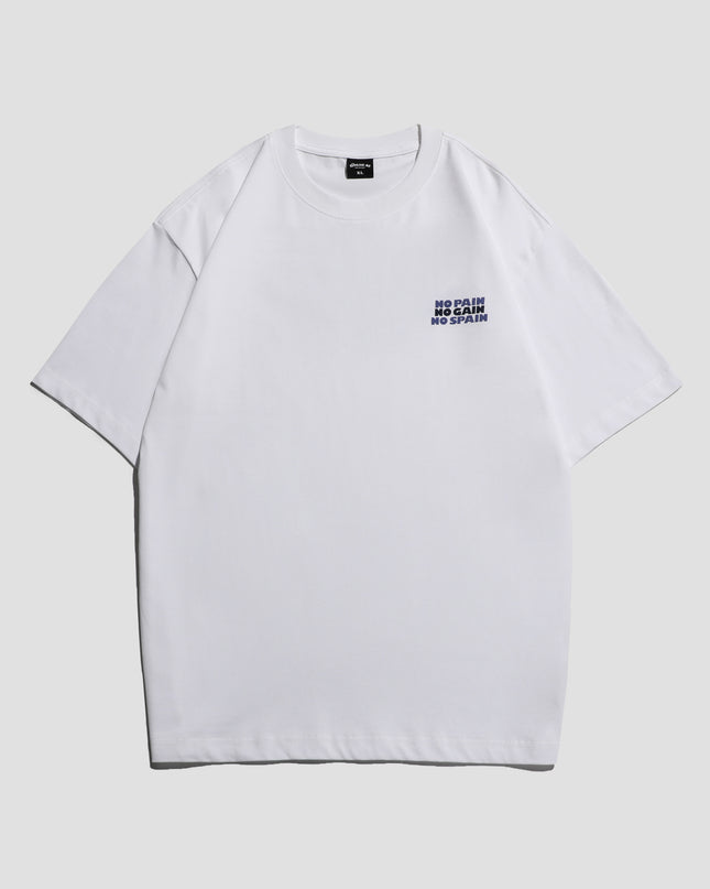 Summer Simplicity Cotton Letter Print Short-sleeve T-shirt Men