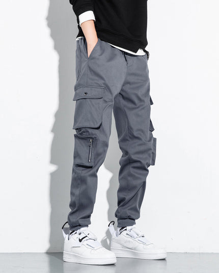Autumn And Winter M-8 Xl Overalls Men's Loose-Fitting Pants