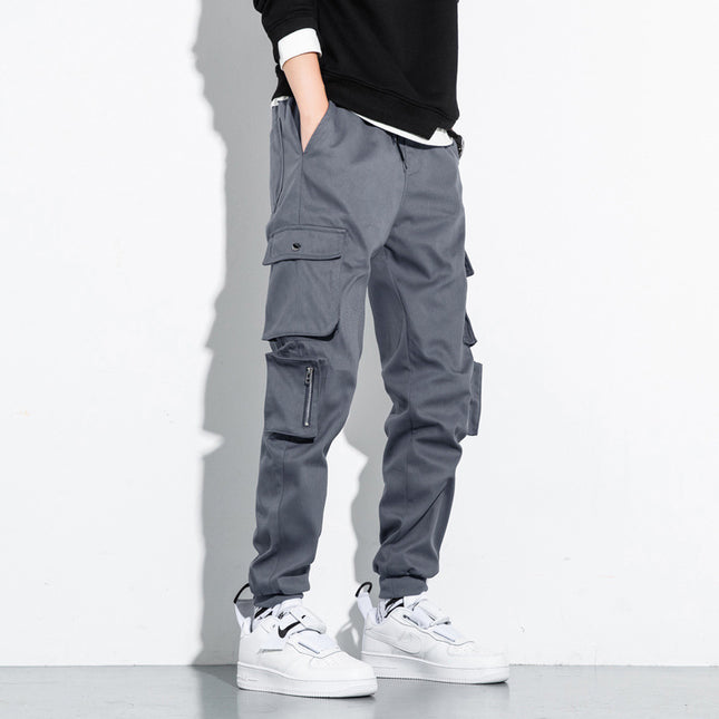 Autumn And Winter M-8 Xl Overalls Men's Loose-Fitting Pants
