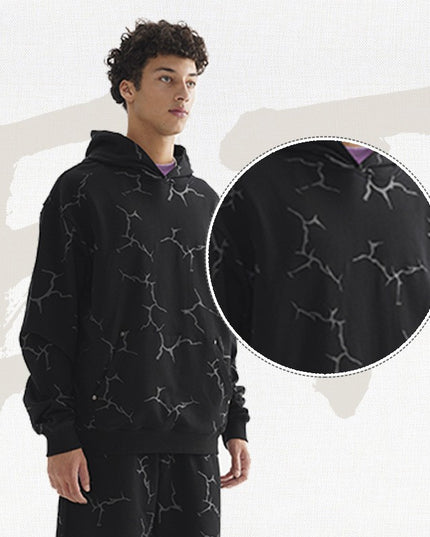Men's Rivet Hooded Cotton Sweater