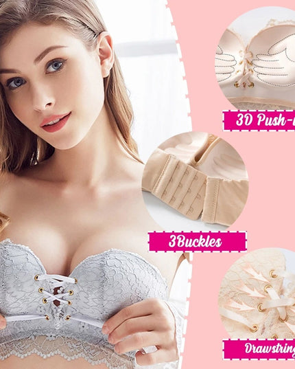 Strapless gathered bra