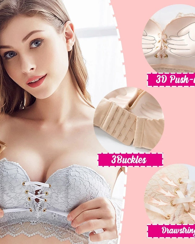 Strapless gathered bra