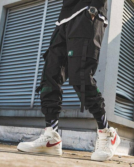 Men's straight-leg cropped trousers