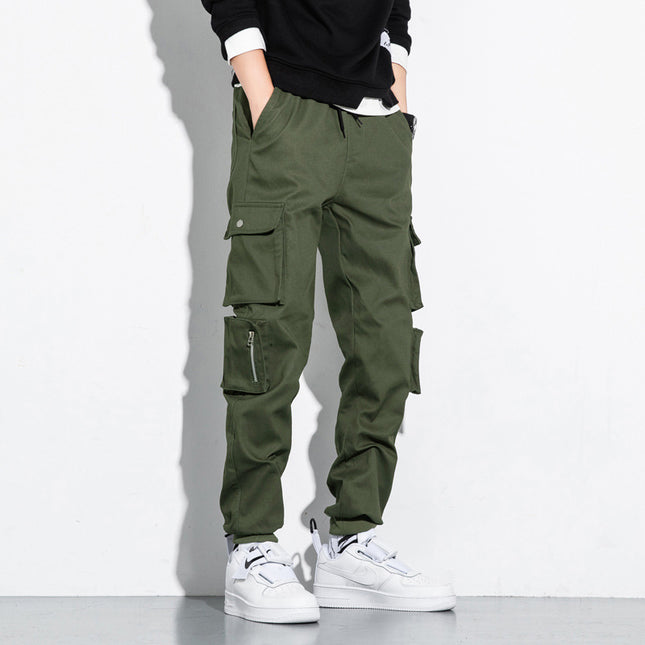 Autumn And Winter M-8 Xl Overalls Men's Loose-Fitting Pants