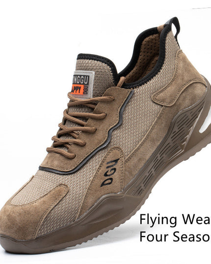 Men's Safety Shoes Anti-smashing And Anti-piercing Steel Toe