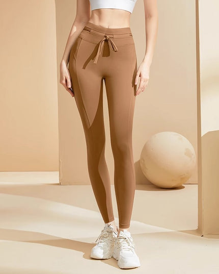 Women's High Waisted And Hip Lifting Tight Pants With Pockets