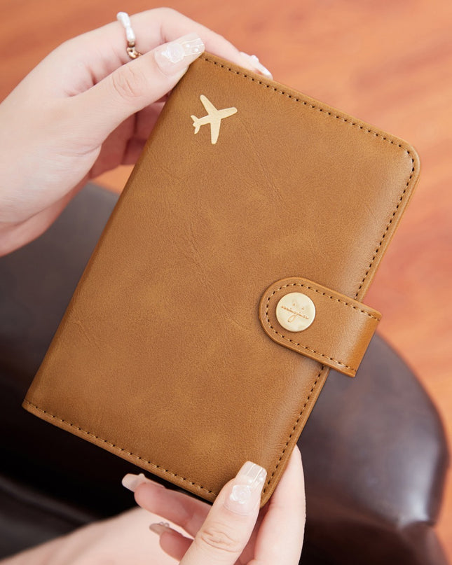 Bag Simple And Portable Multifunctional Passport Holder Fashion Document Storage Protective Cover
