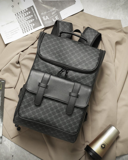 New Versatile Large Capacity Casual Backpack Fashion Korean Connector Computer File Schoolbag