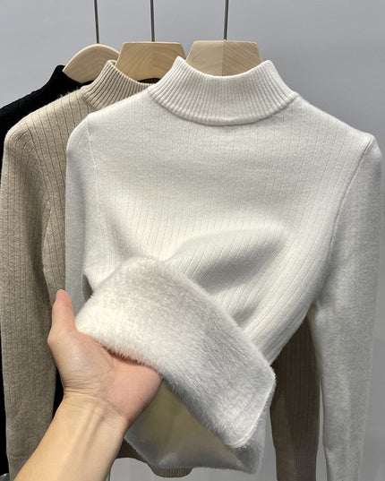 Single-layer Fleece-lined Inner Wear Thermal Base Knitwear