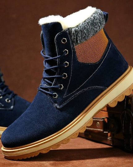 Men's Waterproof Padded High Top Martin Boots
