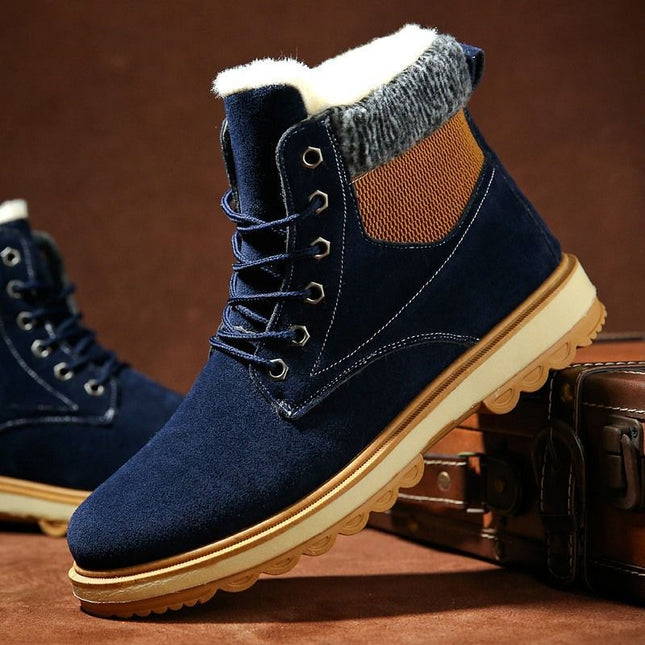 Men's Waterproof Padded High Top Martin Boots