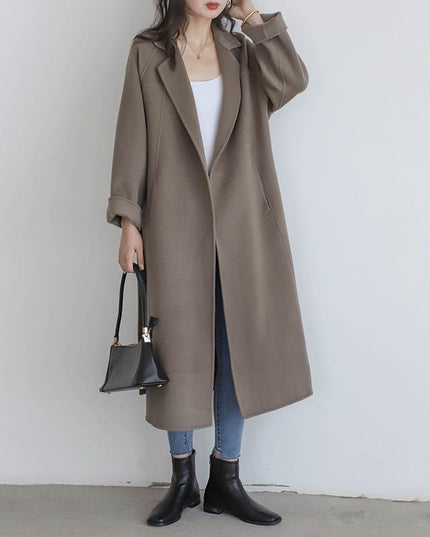 Fashion Loose Cool Woolen Coat Women