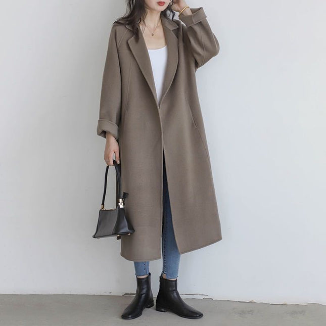 Fashion Loose Cool Woolen Coat Women