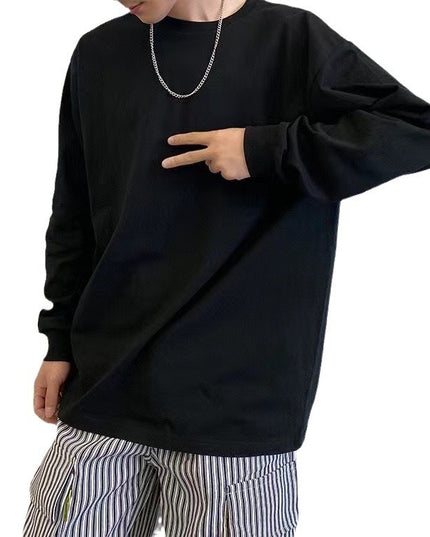 Autumn Long Sleeve T-shirt Threads Band Loose