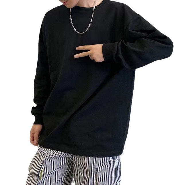 Autumn Long Sleeve T-shirt Threads Band Loose