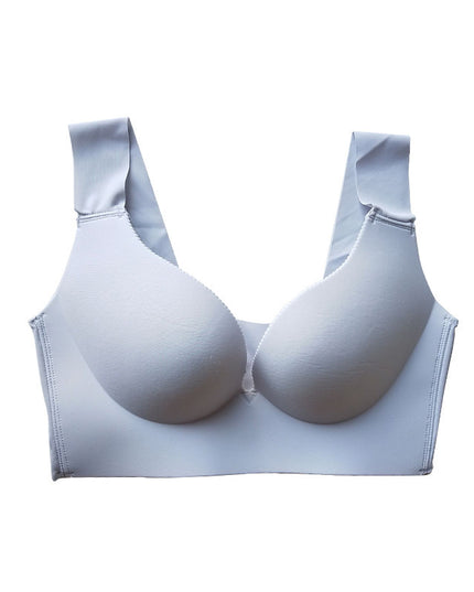 Seamless gather bra
