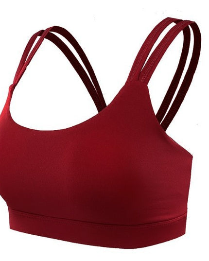 Double strap fitness bra