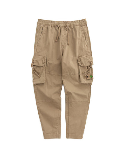 Workwear men's multi-pocket pants elastic waist